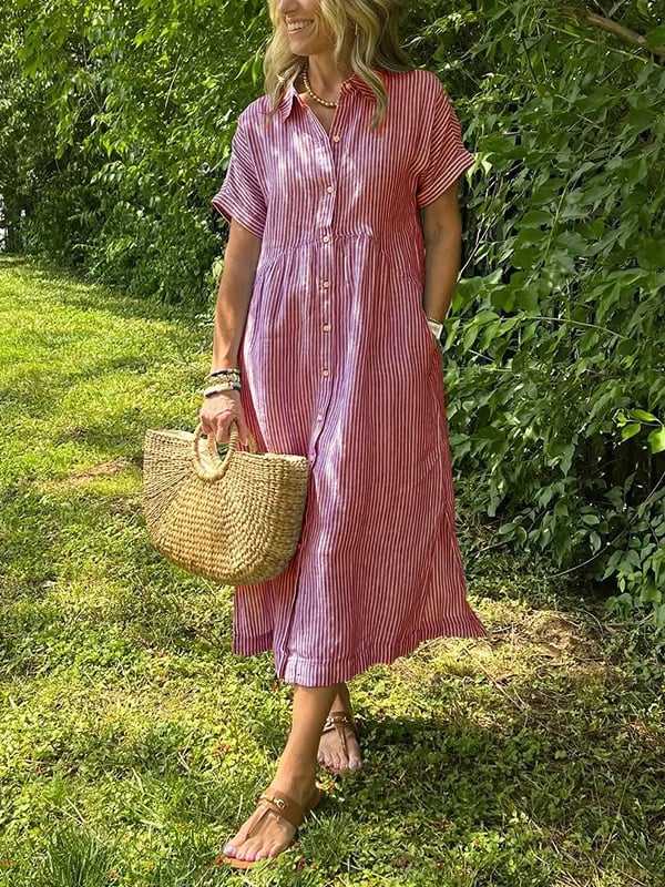 Cassie | Abito Elegante Righe