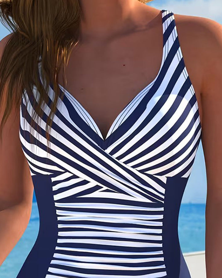 Aurora | Costume Righe Colorblock