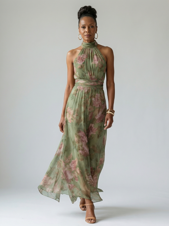 Naomi | Maxi Halter Dress