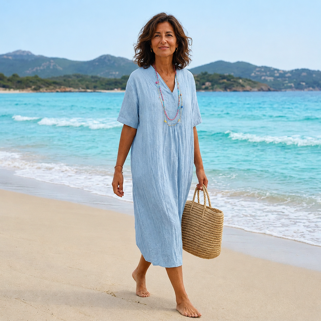 Silvana™ | Abito Maxi Testurizzato