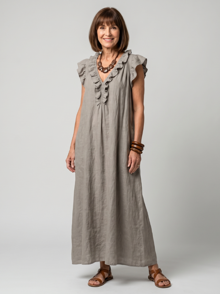 Fern | Abito Midi Volant