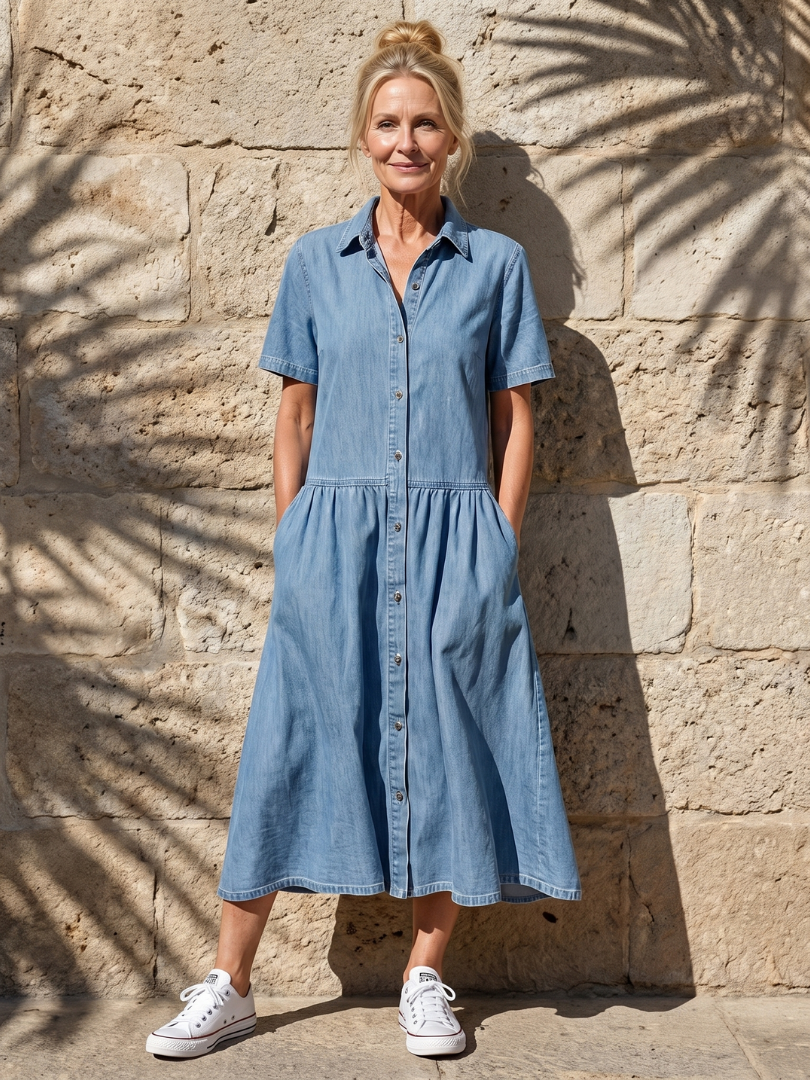 Ginevra | Abito Midi Con Colletto
