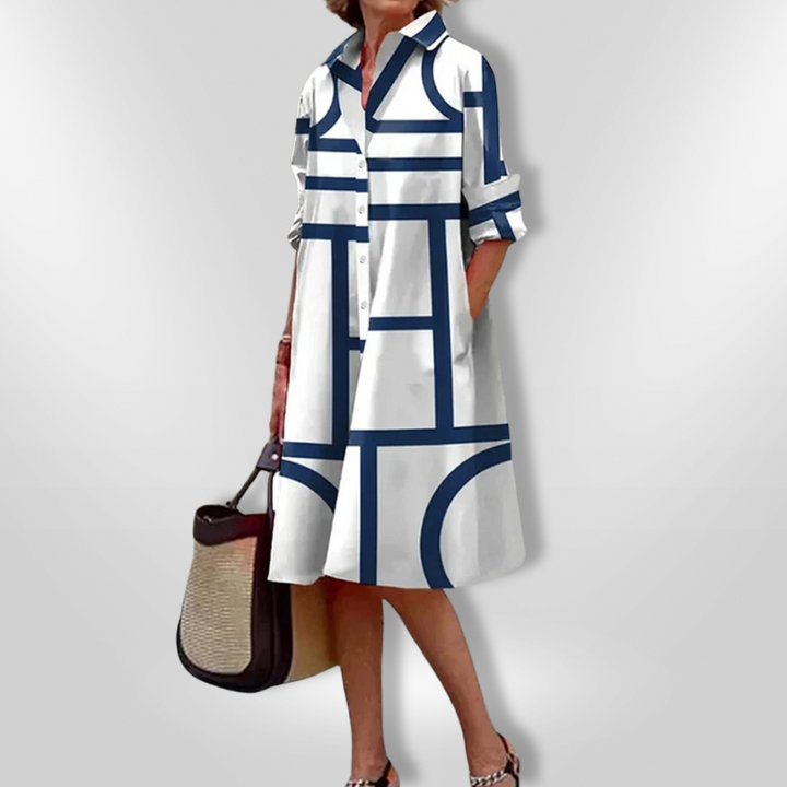 Bold | Abito Midi Geometrico