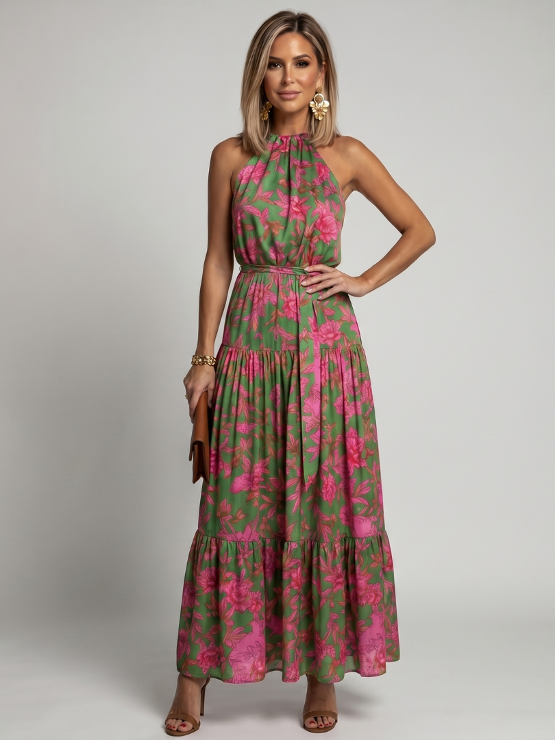 Chiara | Abito Midi Halter