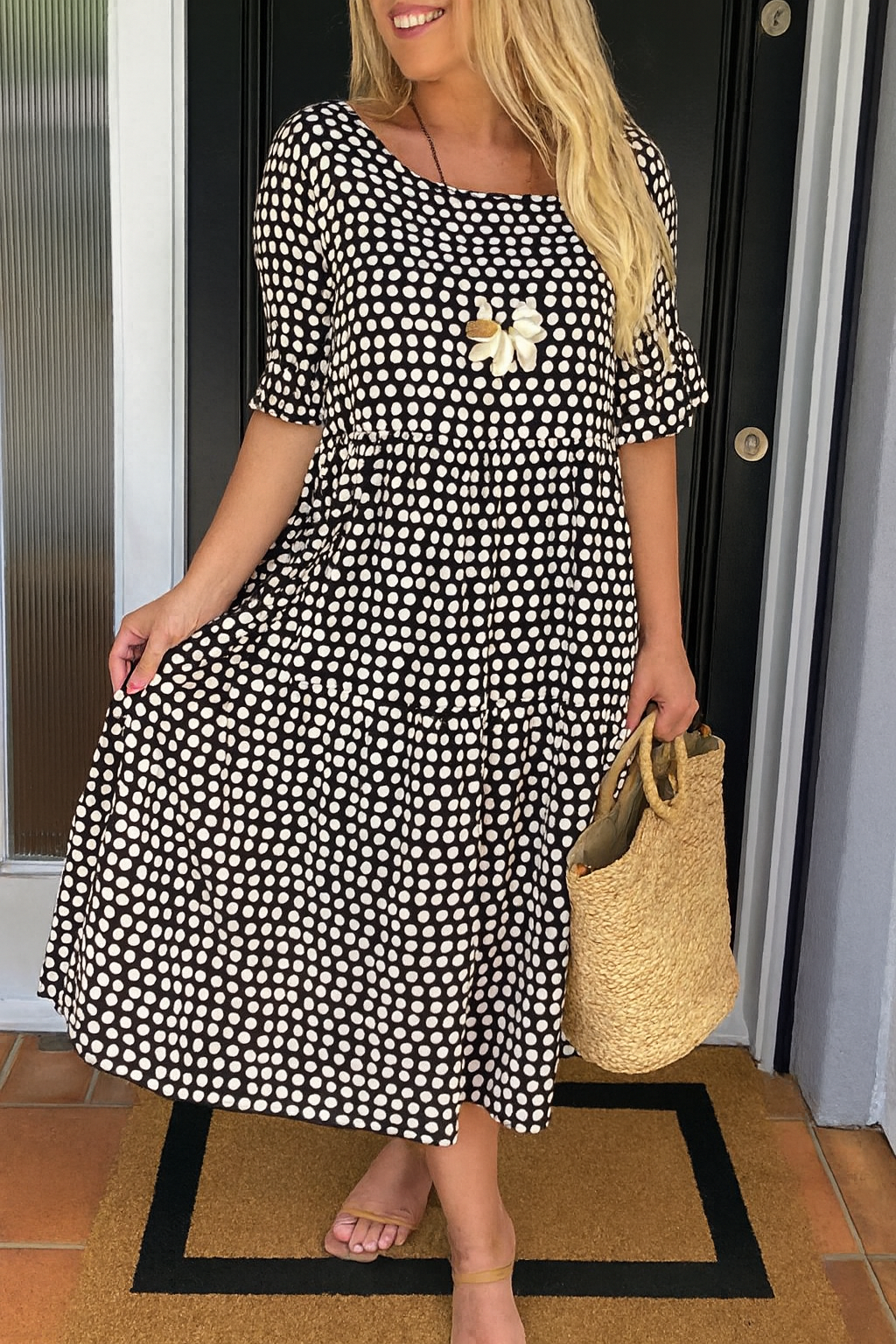 Noémie™ | Midi Abito Elegante Fluido