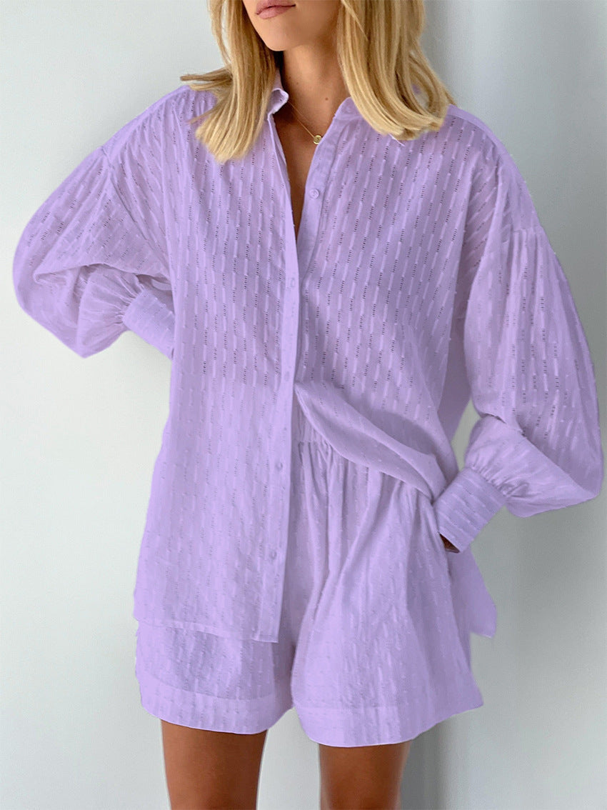 Elizabeth - Completo Camicia e Pantaloni Corti Leggeri