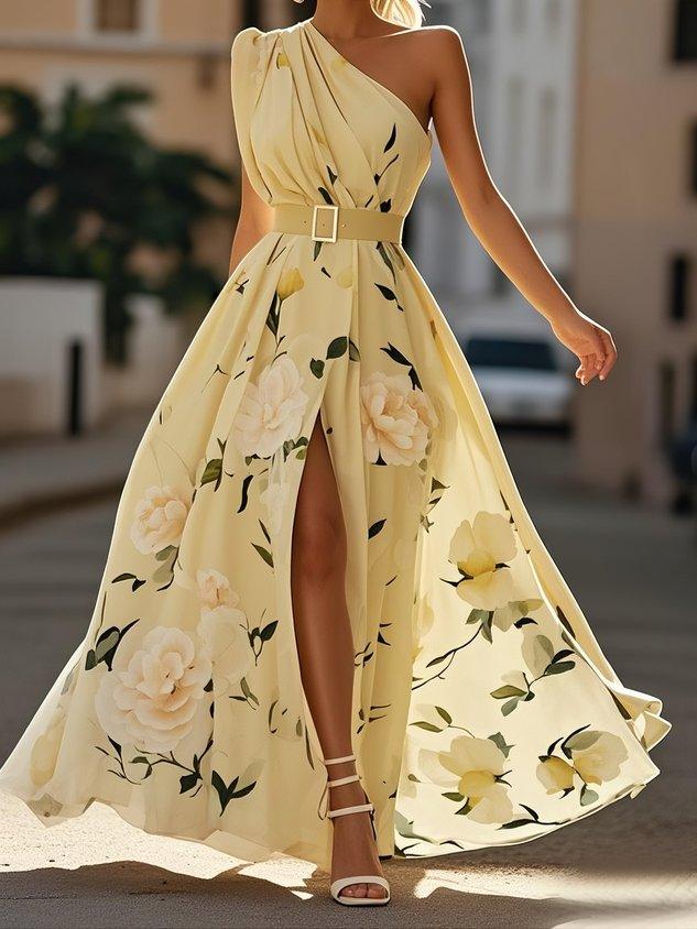 Julie | Abito Maxi Monospalla Verde