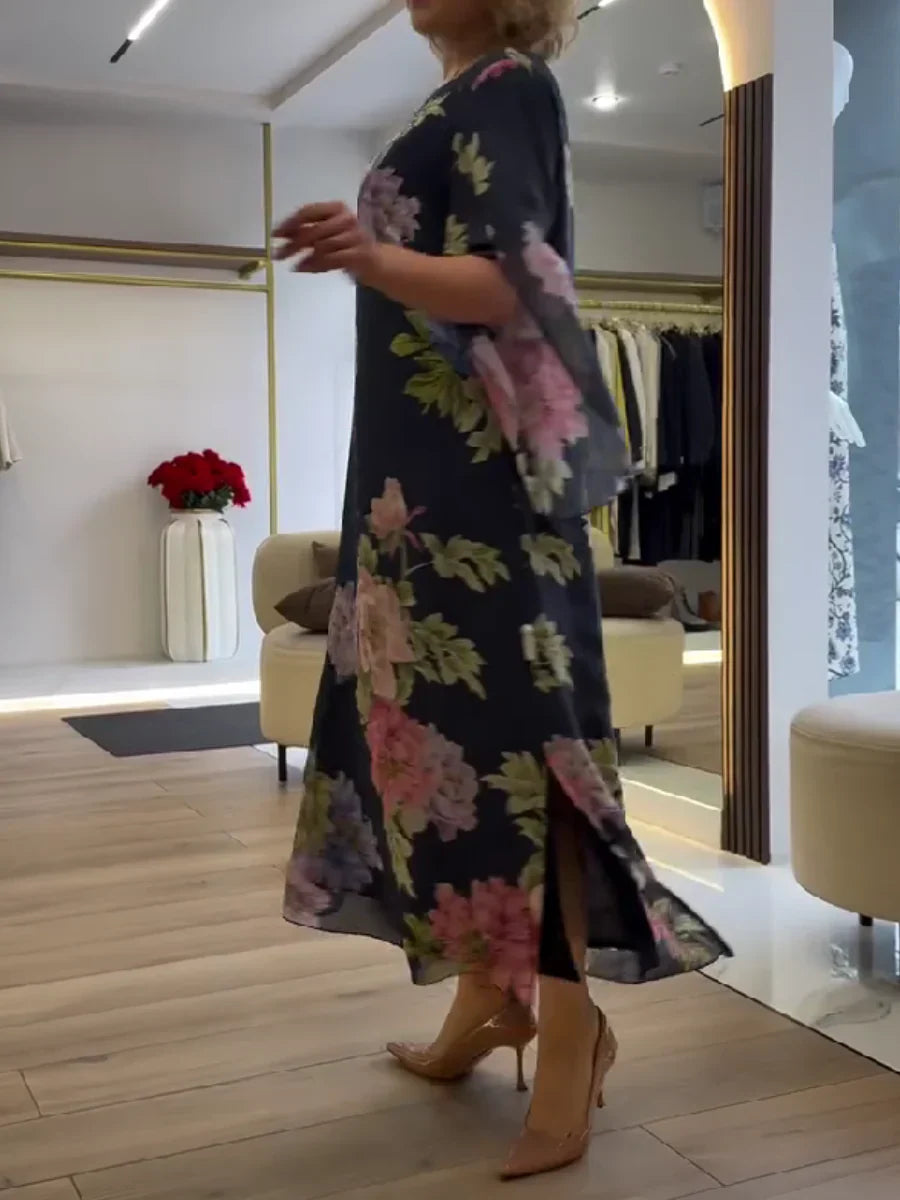 Floreale | Abito Maxi Chiffon