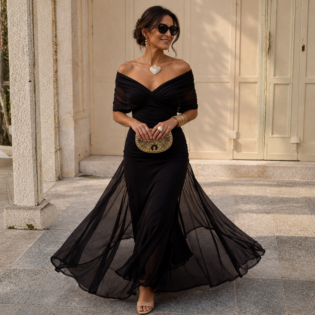 Rossana | Abito Maxi Spalle Nude