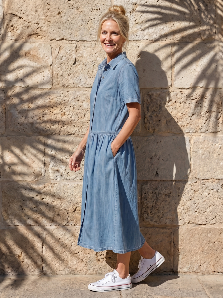 Ginevra | Abito Midi Con Colletto