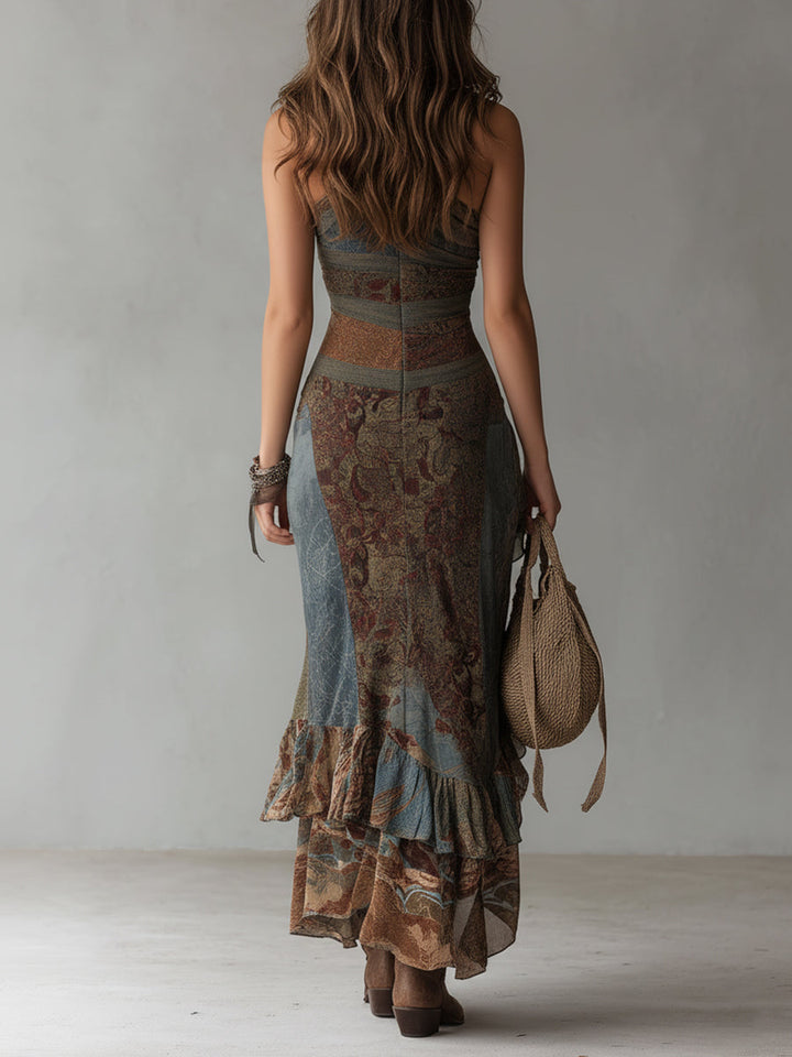 Truus | Abito Maxi Vintage Floreale