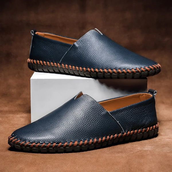 Massimo Leather Moccasins