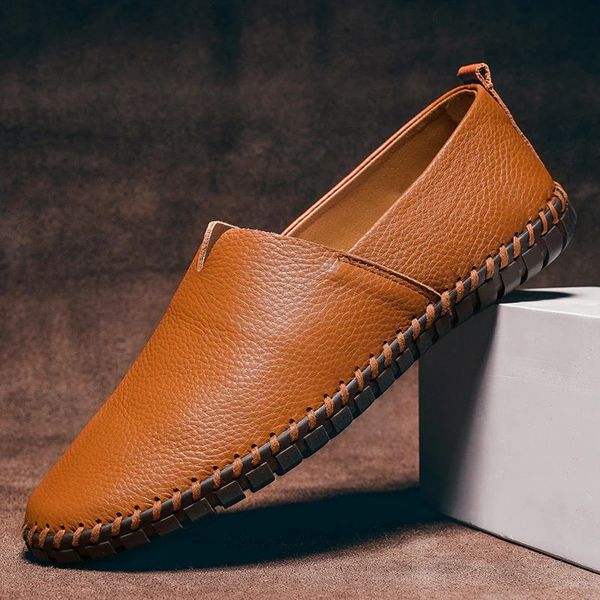 Massimo Leather Moccasins