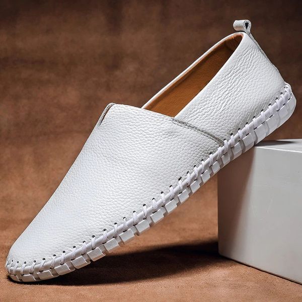 Massimo Leather Moccasins