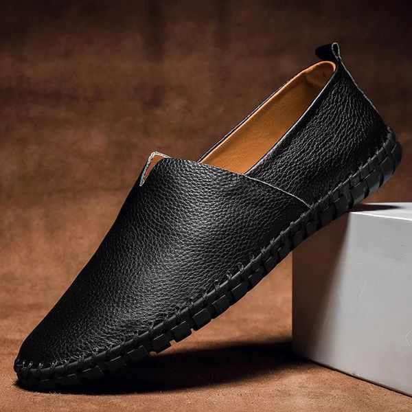 Massimo Leather Moccasins