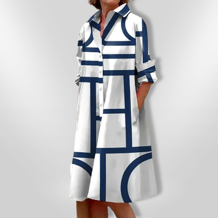 Bold | Abito Midi Geometrico