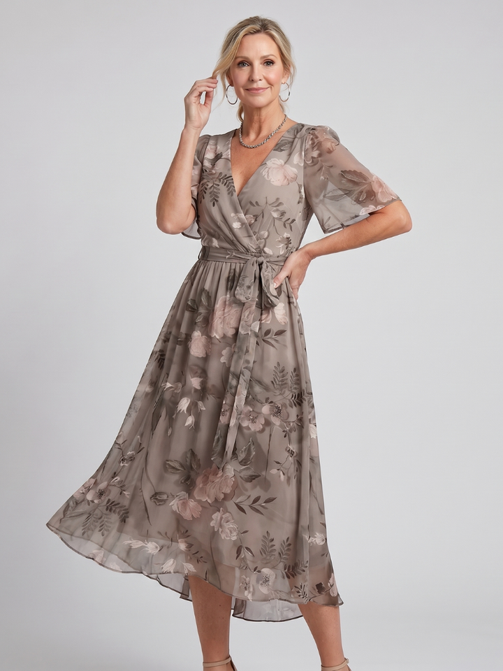 Mirabel | Abito Floreale Arricciato