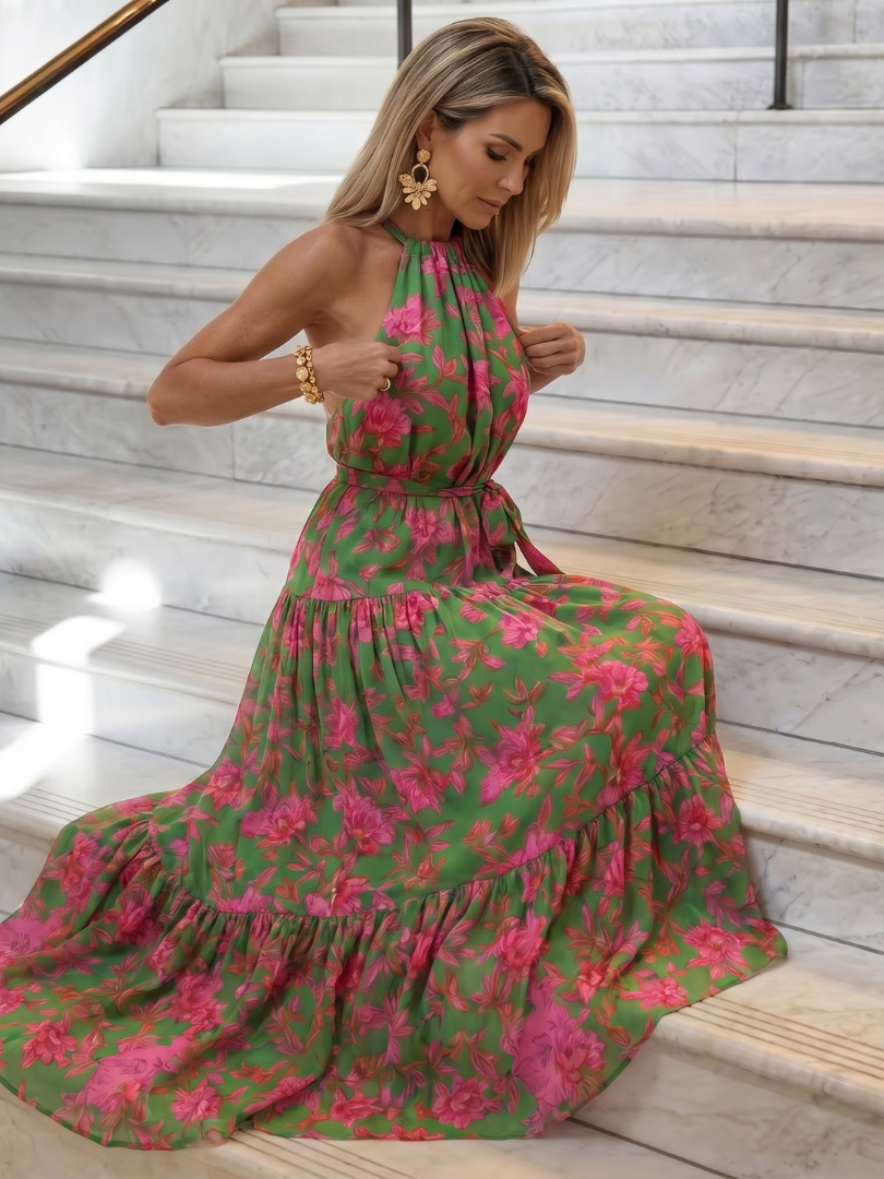 Chiara | Abito Midi Halter