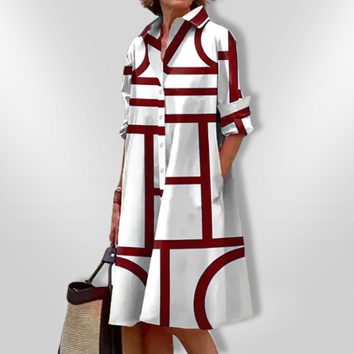 Bold | Abito Midi Geometrico
