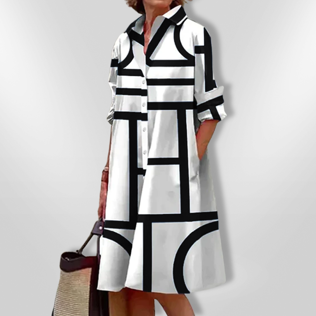Bold | Abito Midi Geometrico