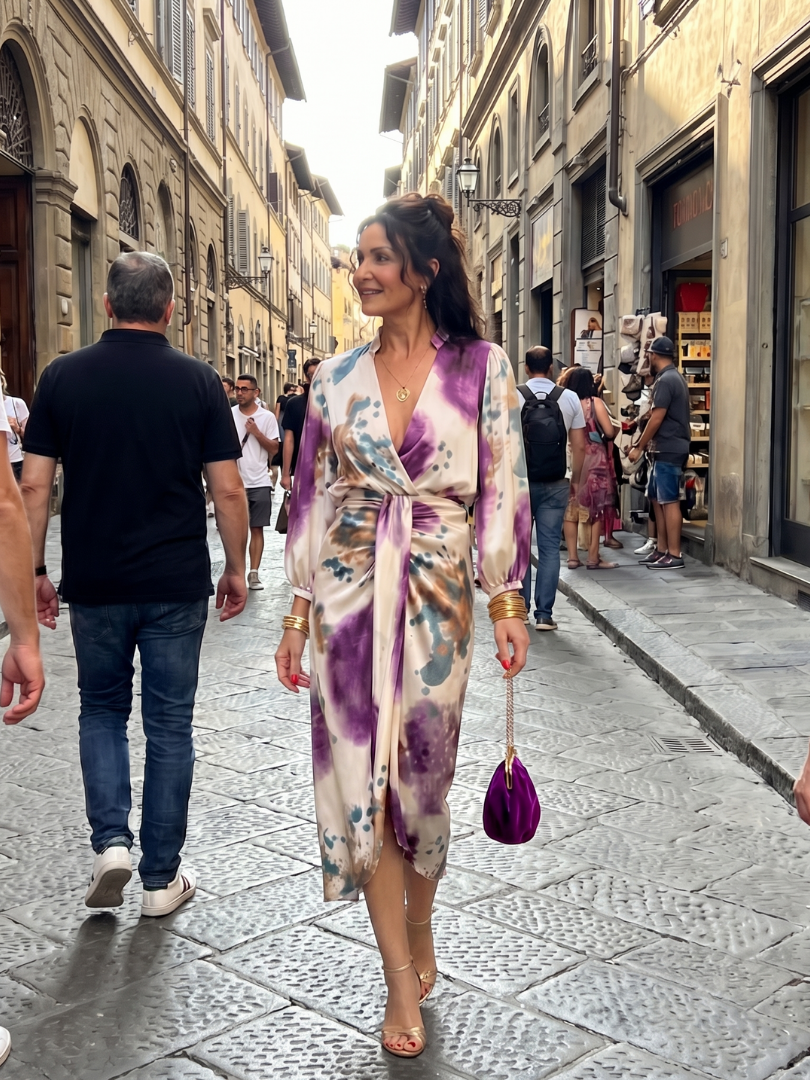 Valentina | Vestito Midi Stampato