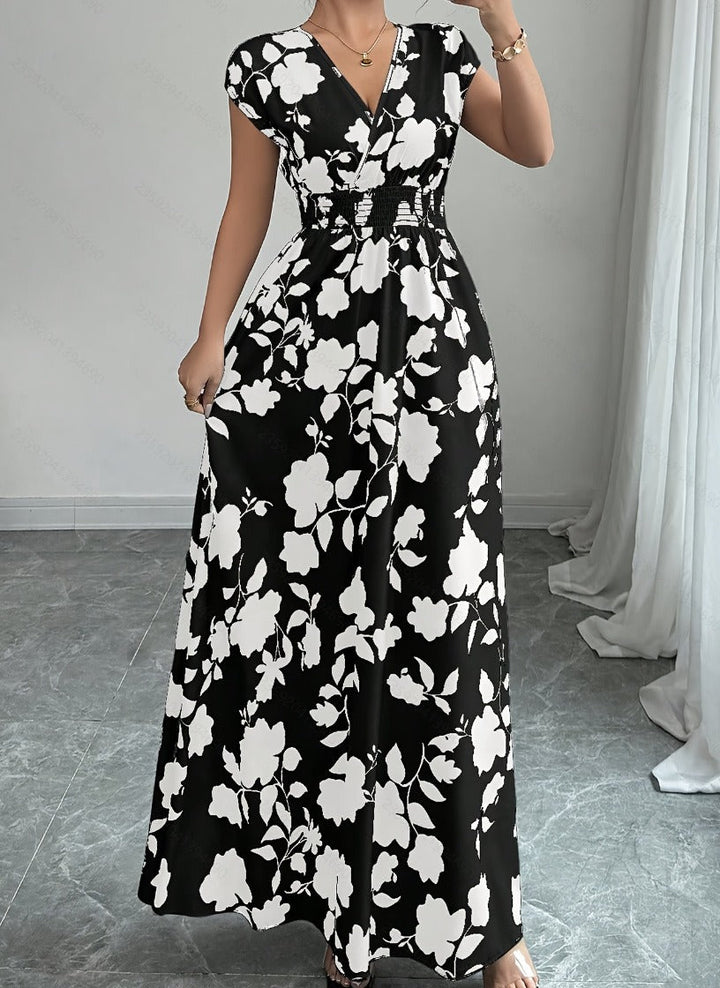 Daniela | Abito Floreale Maxi