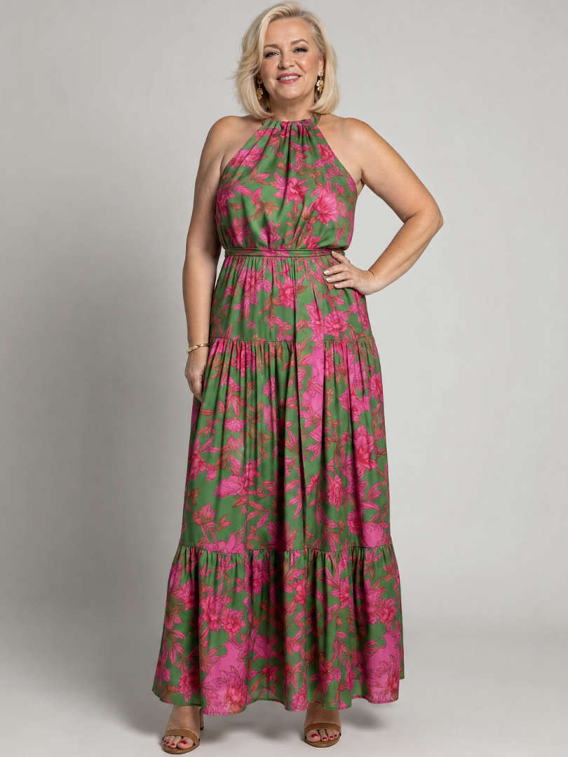 Chiara | Abito Midi Halter
