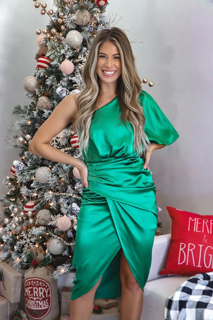 Vestito Midi Elegante in Raso