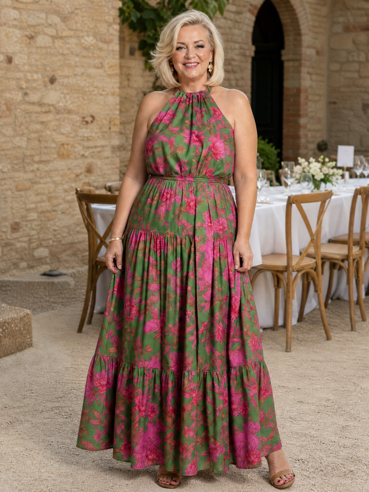 Chiara | Abito Midi Halter