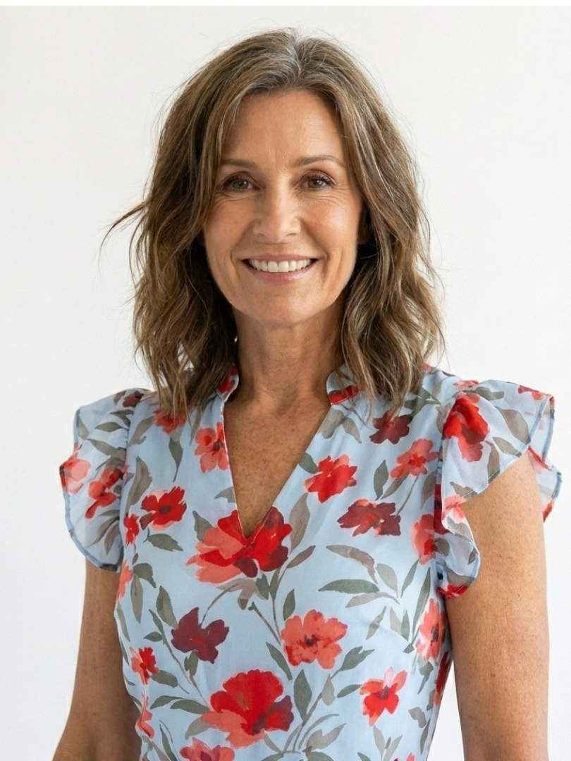 Lila | Midi Dress in Viscose with Floral Print