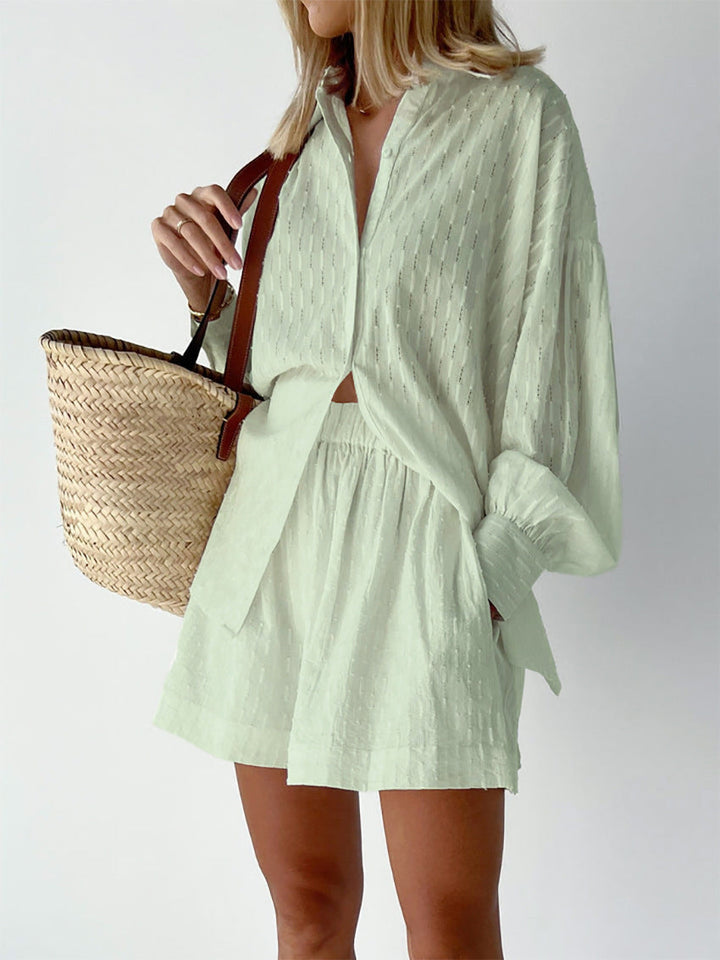 Elizabeth - Completo Camicia e Pantaloni Corti Leggeri