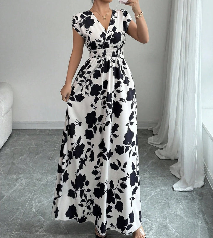 Daniela | Abito Floreale Maxi