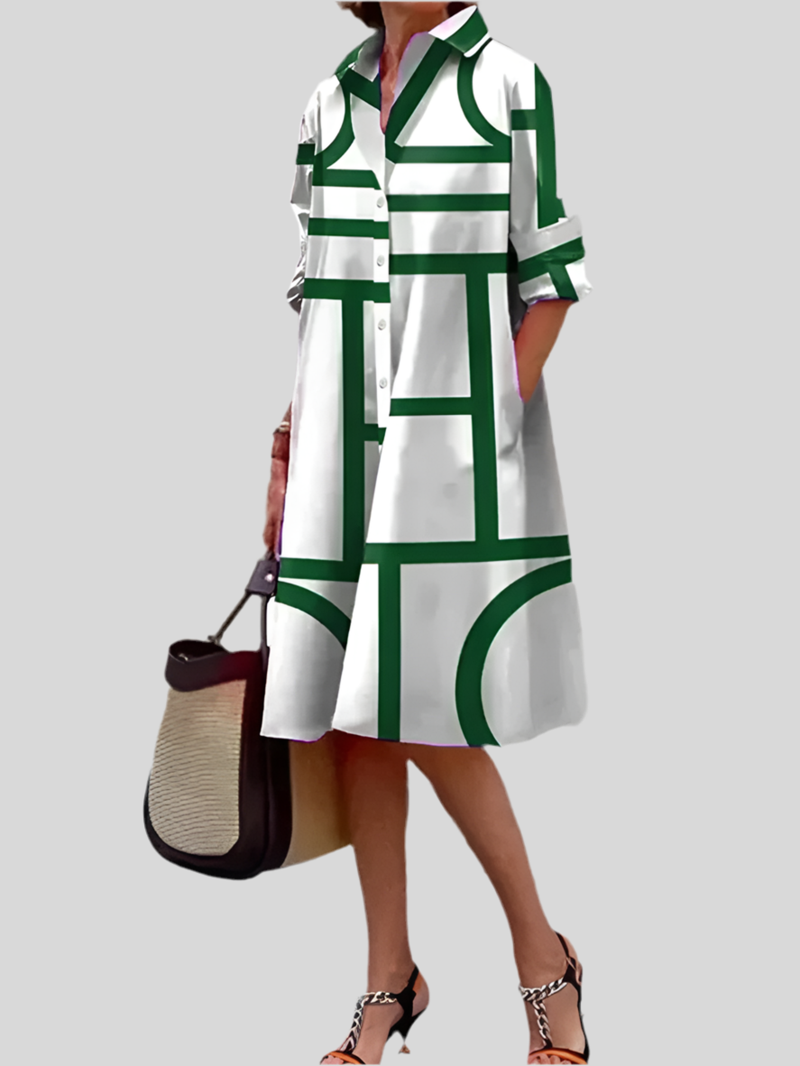 Bold | Abito Midi Geometrico