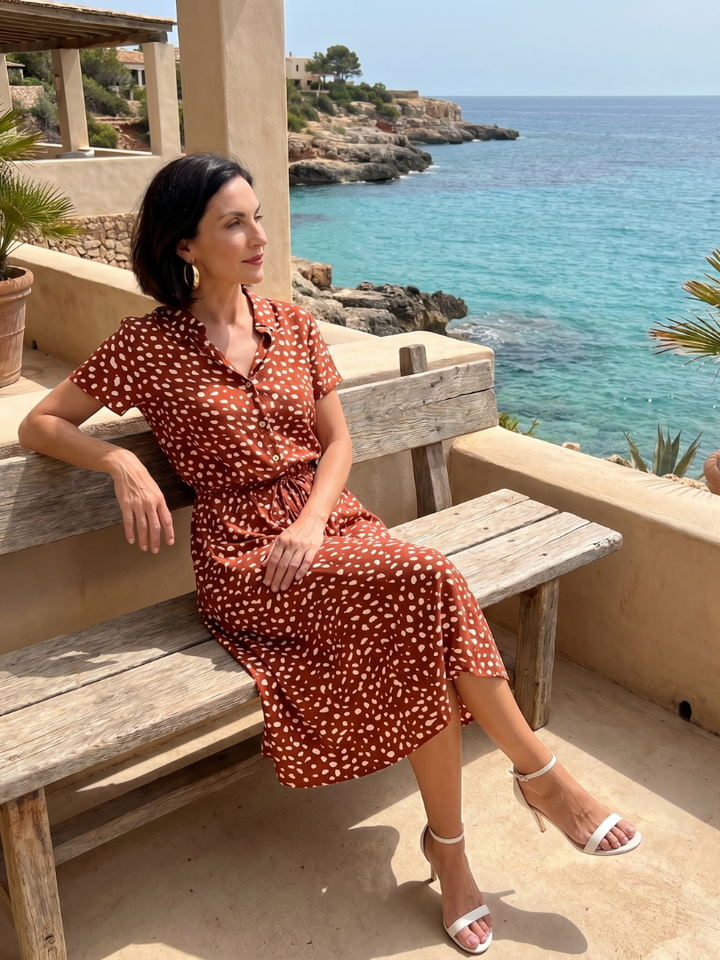 Belladonna | Abito Midi Con Cintura
