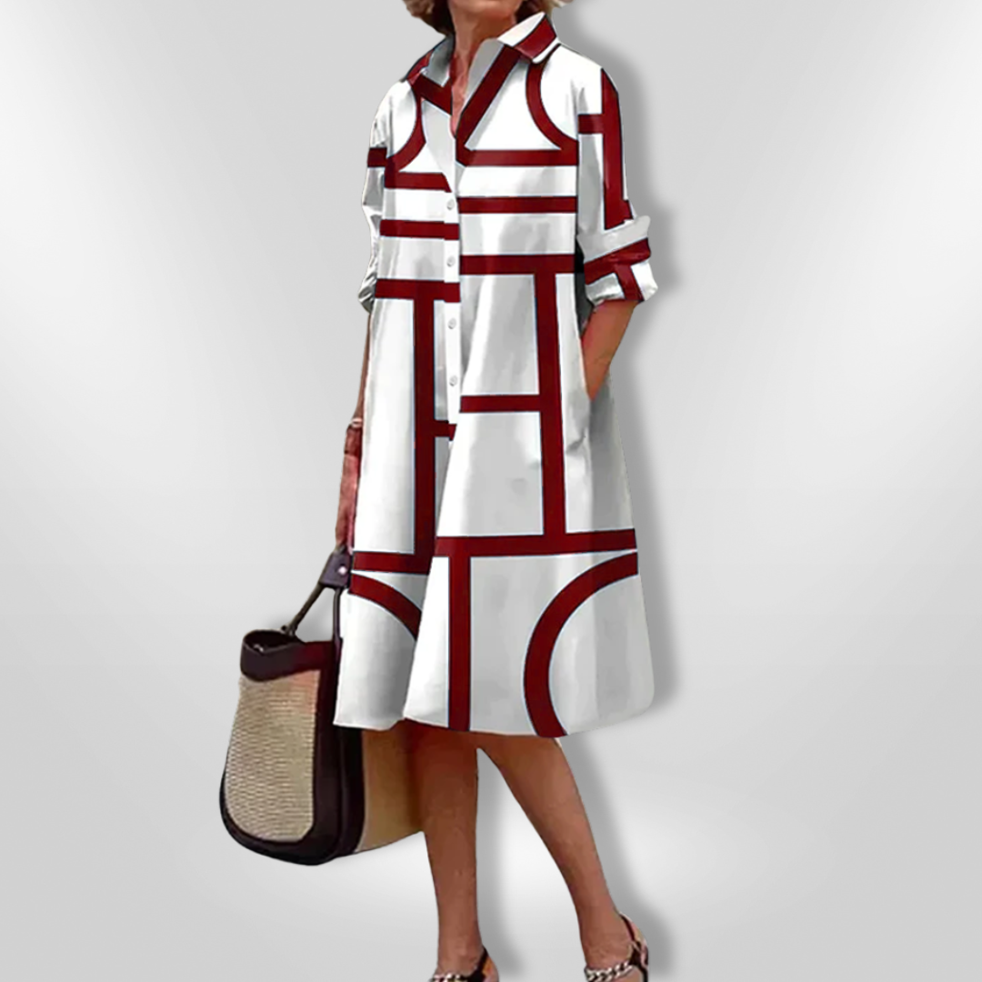 Bold | Abito Midi Geometrico
