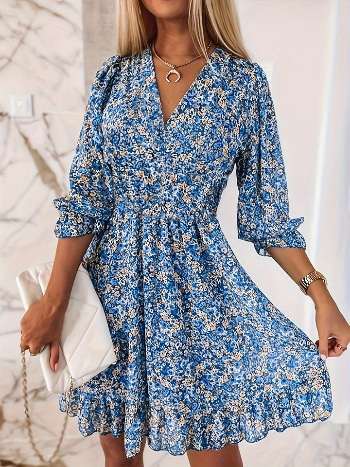 Floreale | Abito Mini Con Rouches