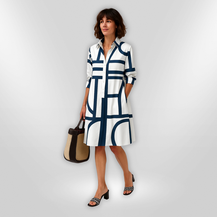 Bold | Abito Midi Geometrico