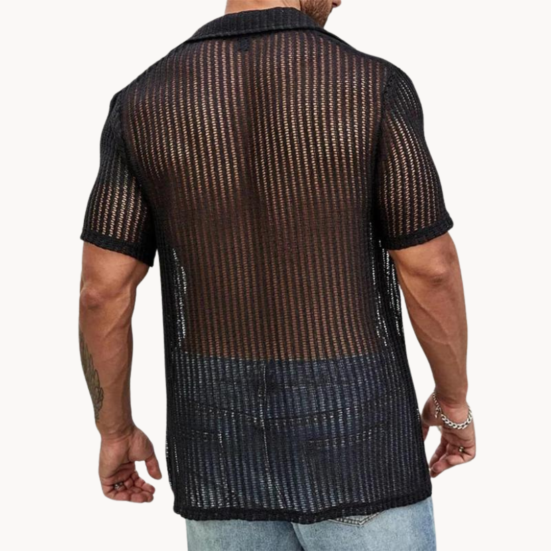 Rodrigo | Short Sleeve Cut-Out Shirt