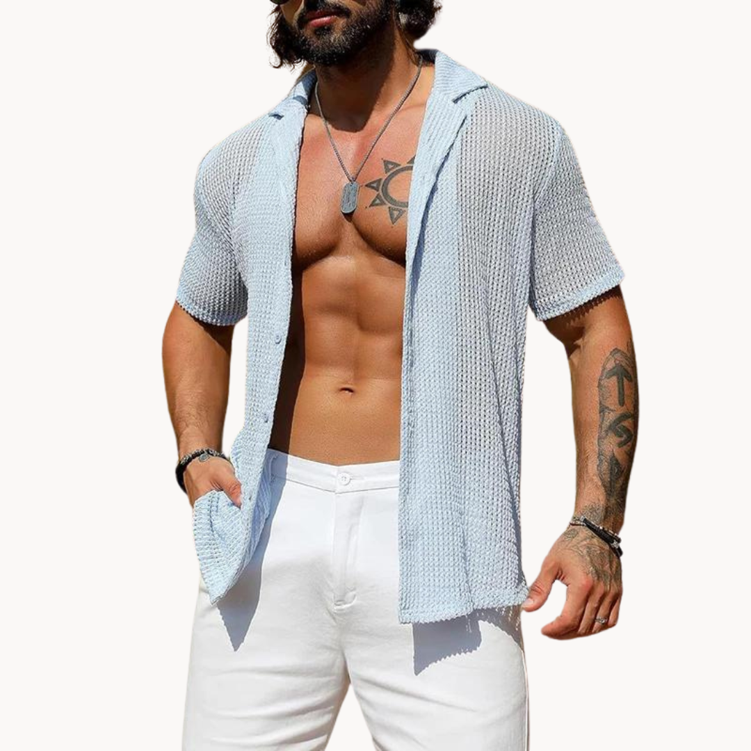 Rodrigo | Short Sleeve Cut-Out Shirt