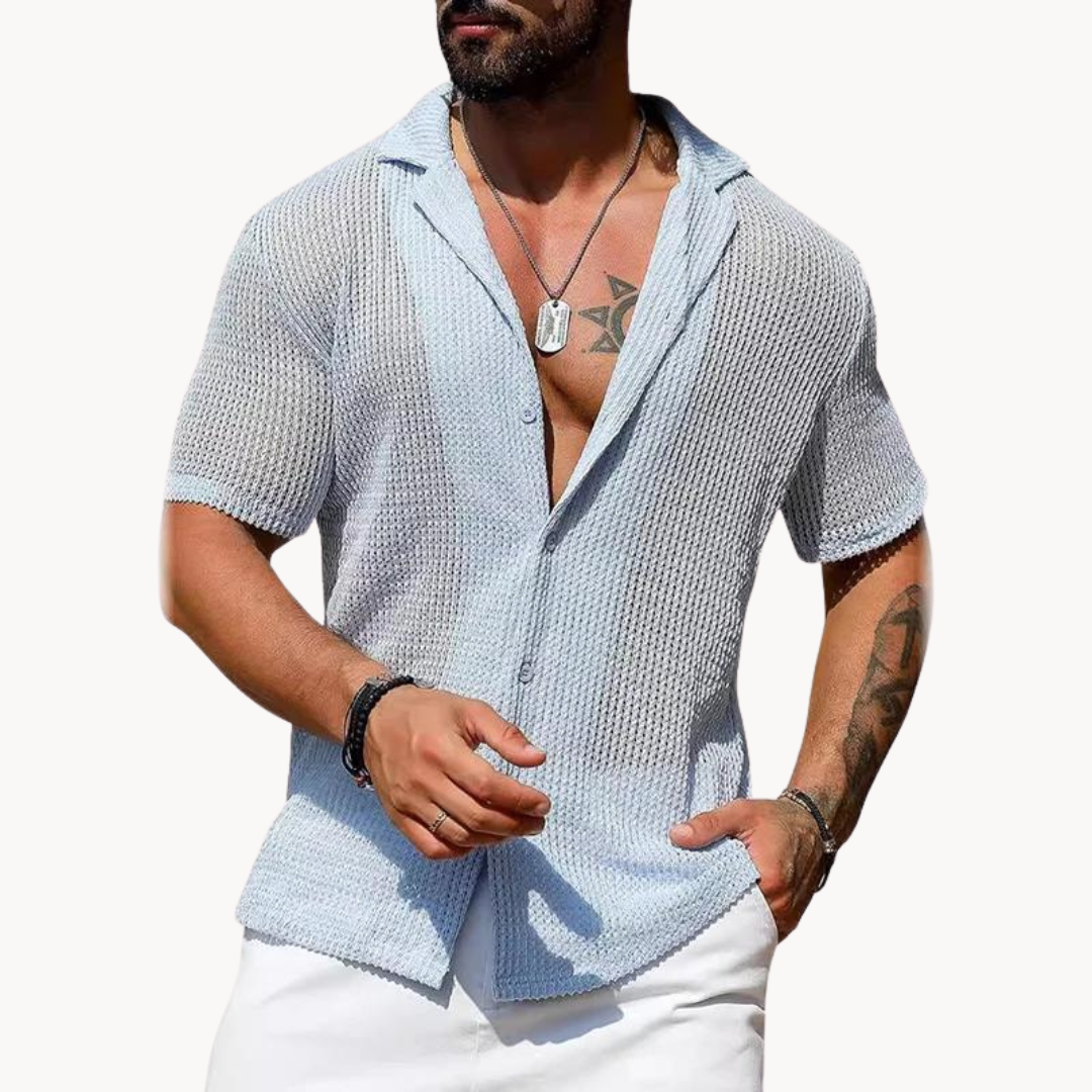 Rodrigo | Short Sleeve Cut-Out Shirt