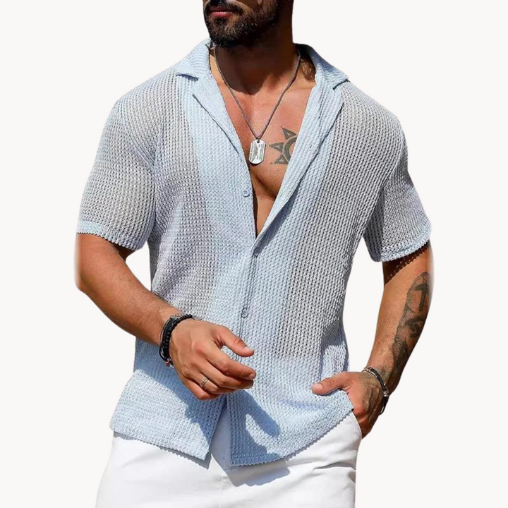 Rodrigo | Short Sleeve Cut-Out Shirt