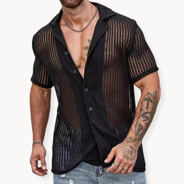 Rodrigo | Short Sleeve Cut-Out Shirt