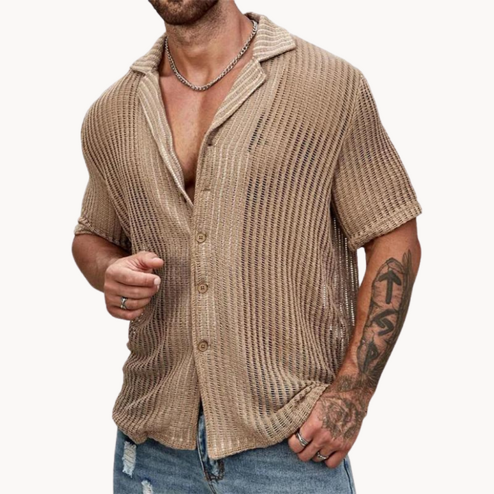 Rodrigo | Short Sleeve Cut-Out Shirt