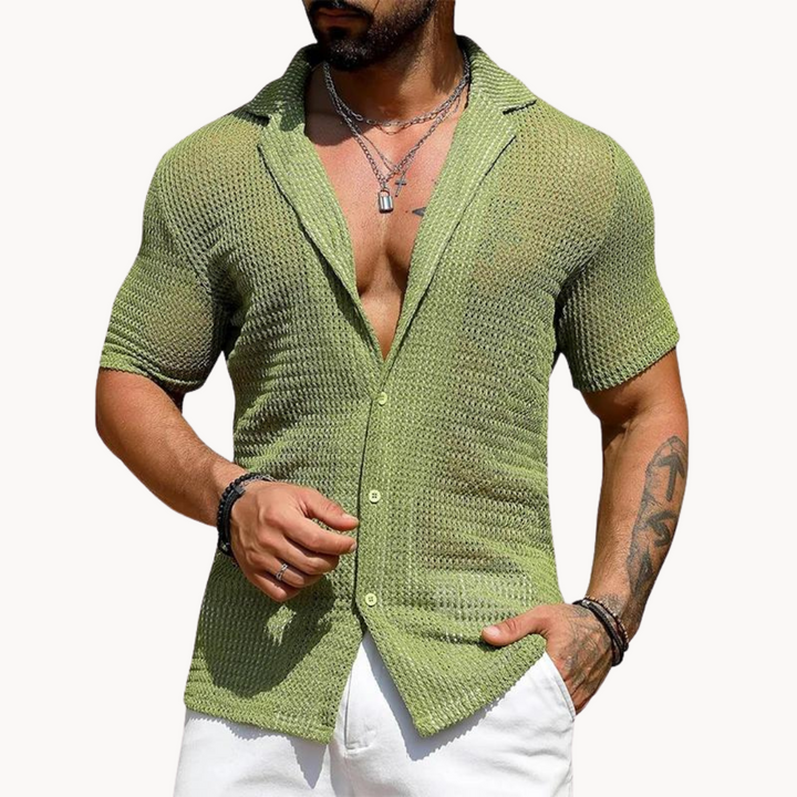 Rodrigo | Short Sleeve Cut-Out Shirt