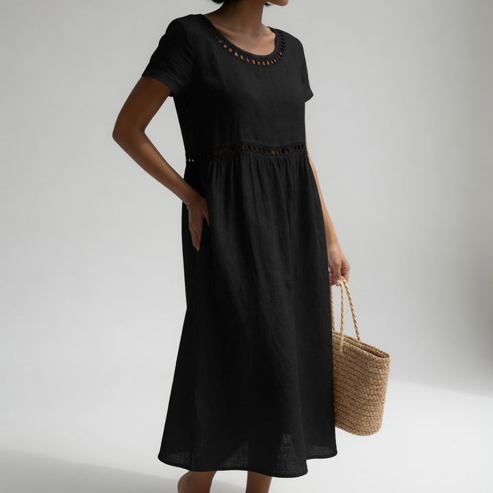 Pernelle™ | Midi Abito Ricamato Elegante