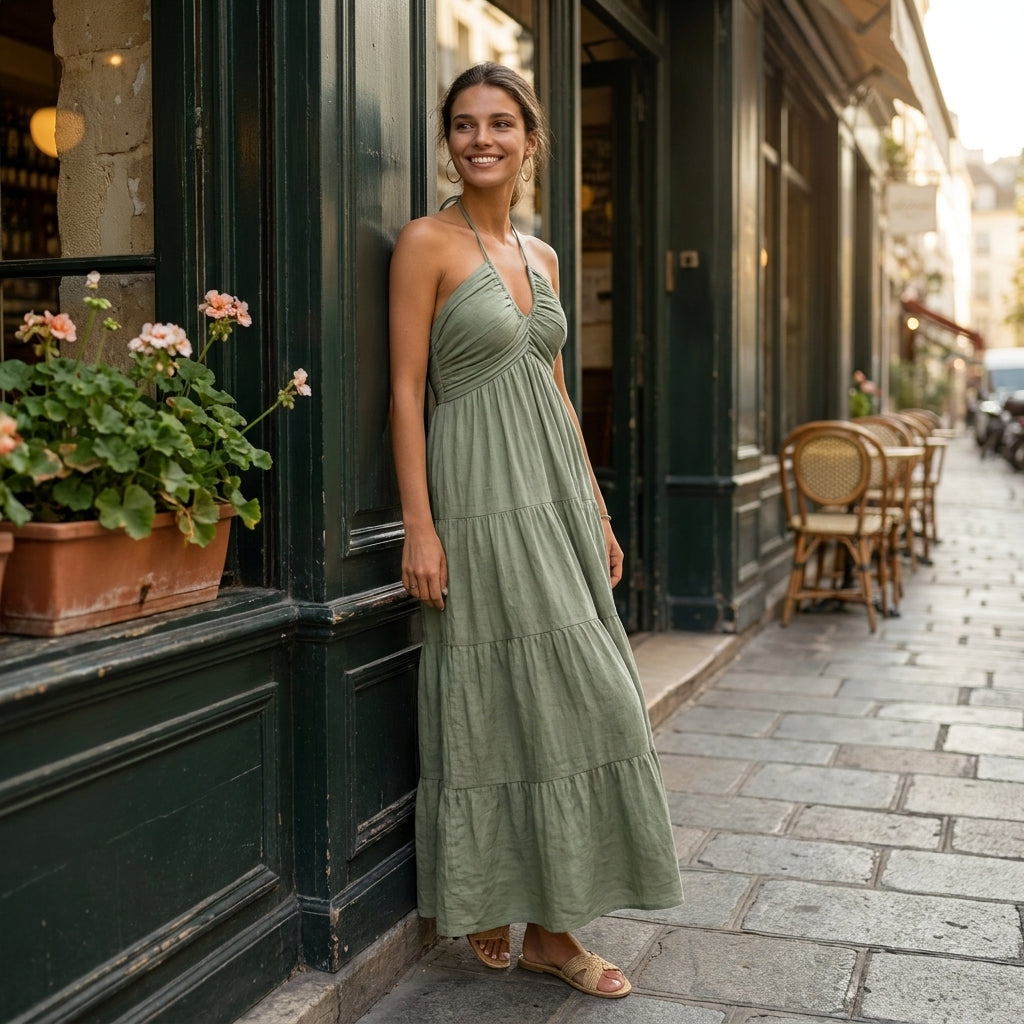 Julia | Abito Halter Maxi
