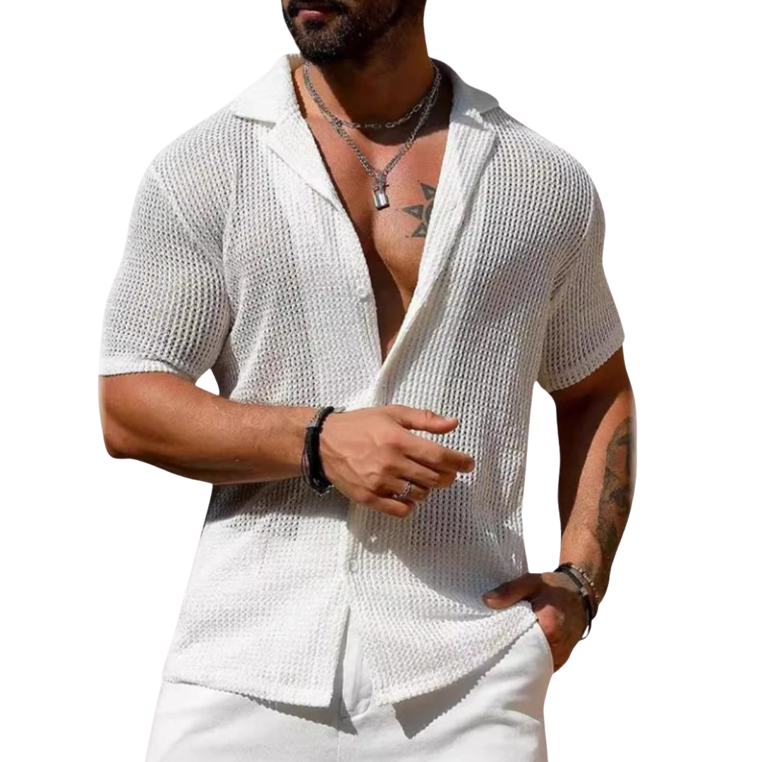 Rodrigo | Short Sleeve Cut-Out Shirt