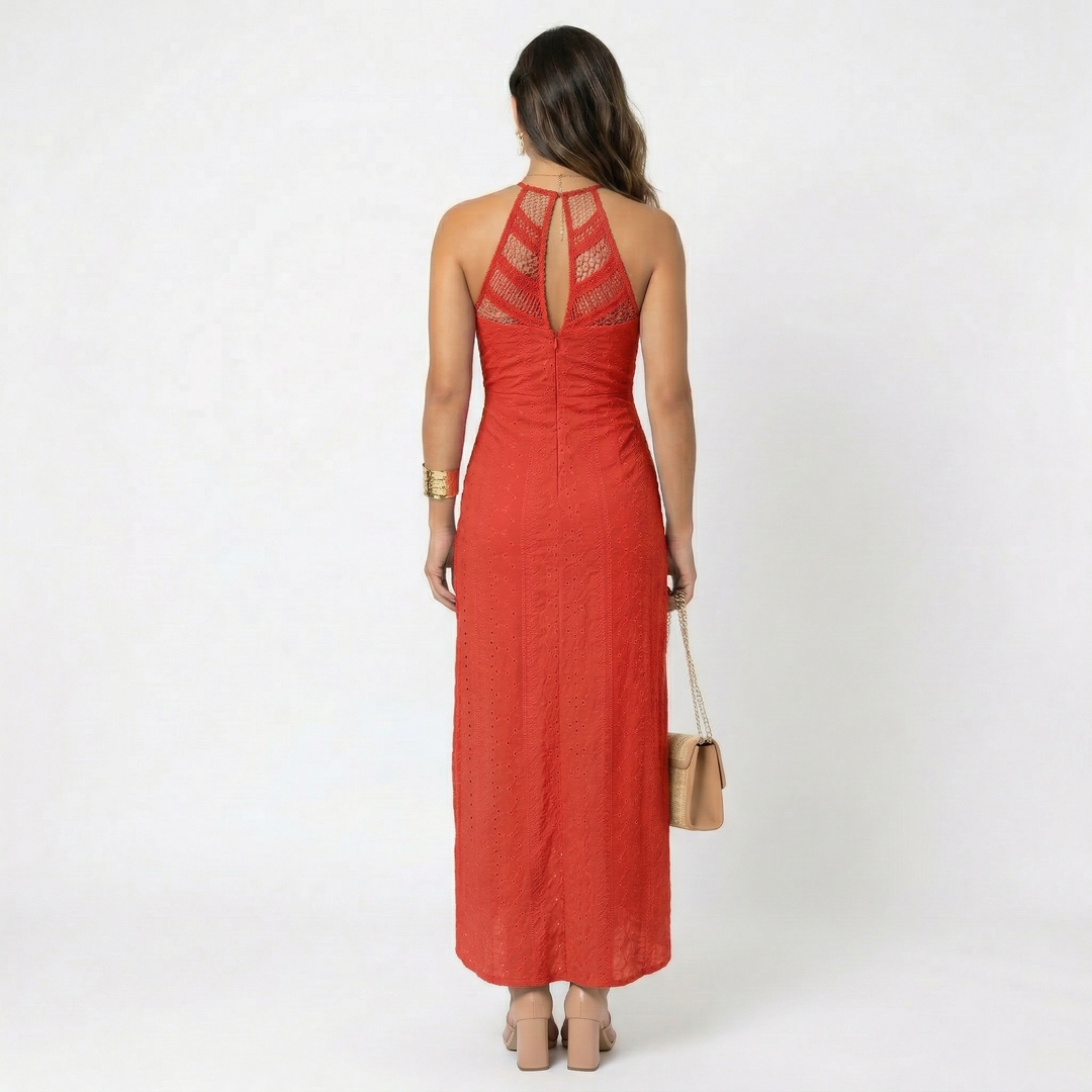 Valentina | Vestito Midi con Scollatura Incrociata