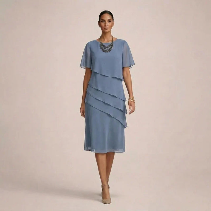 Mara™ | Abito Elegante con Volant e Fit Flattering