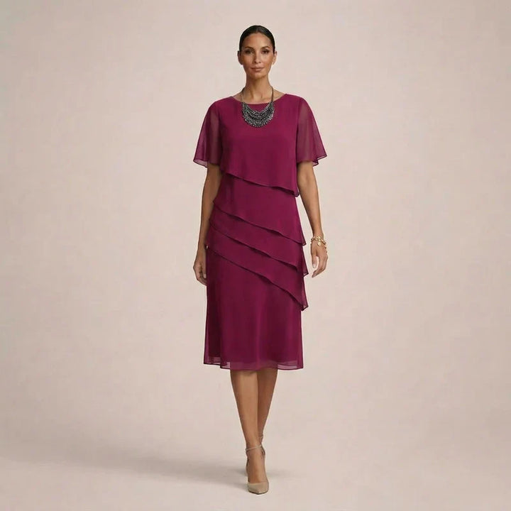 Mara™ | Abito Elegante con Volant e Fit Flattering
